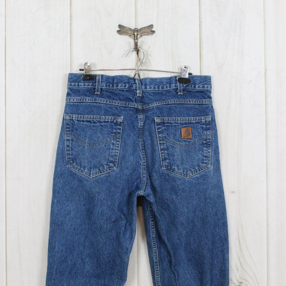 CARHARTT Medium Wash Straight Leg Jeans Size 34 - Picture 5 of 10